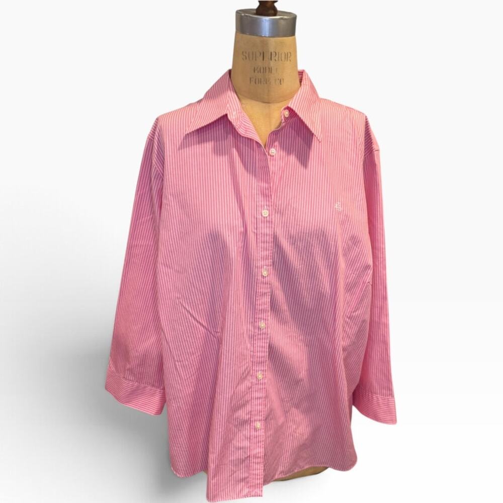 *Plus Size Button Down Blouse
